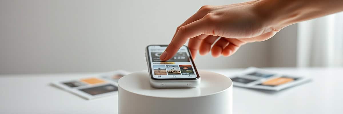 Main smartphone produit